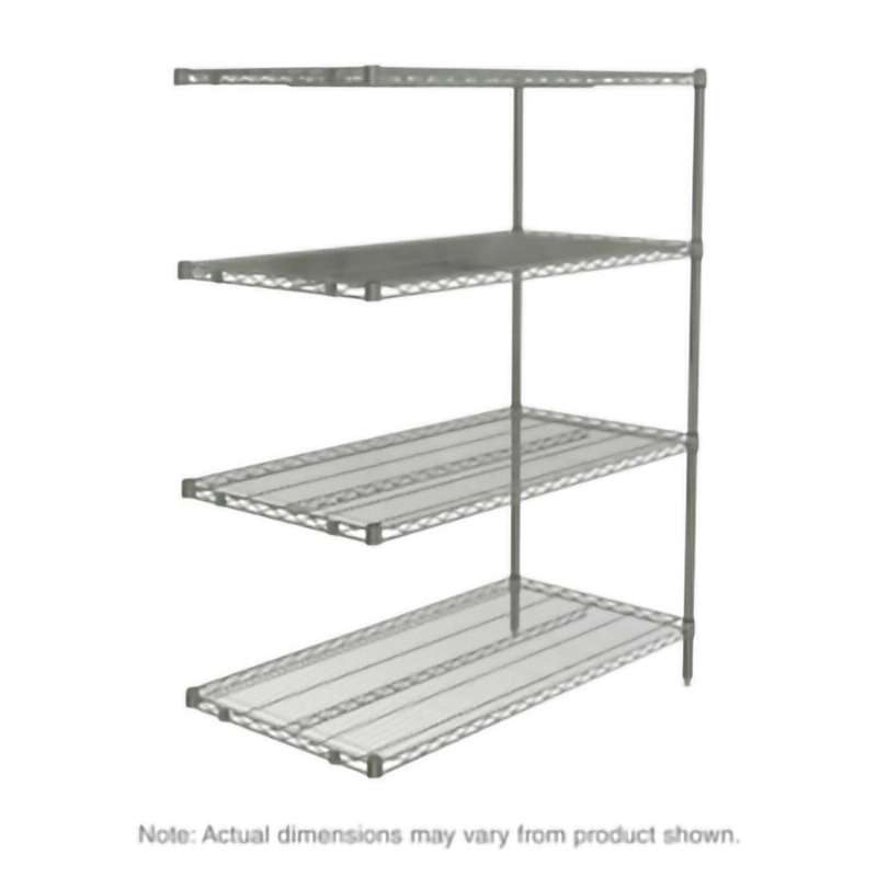 Wire Shelving Starter Unit, 18" x 54" x 74"